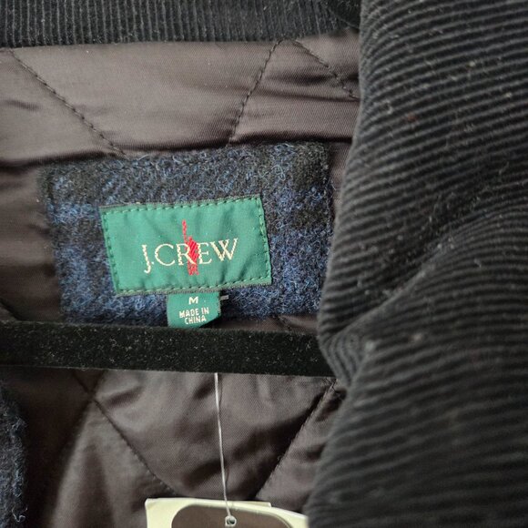 Blue and Black Checkered Wool Barn Field Jacket - JCrew - Size Med - Picture 7 of 14